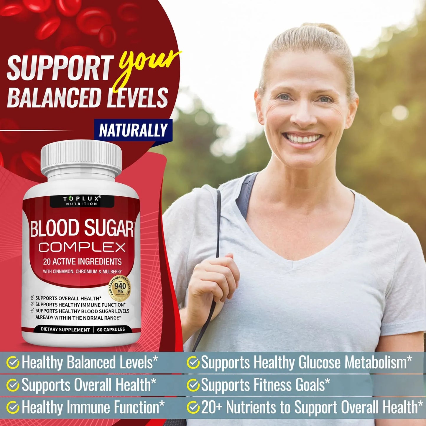 Blood Sugar Complex 20 Vitamins & Minerals
