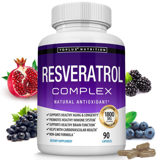 Resveratrol Supplement 1800mg - Natural Antioxidant