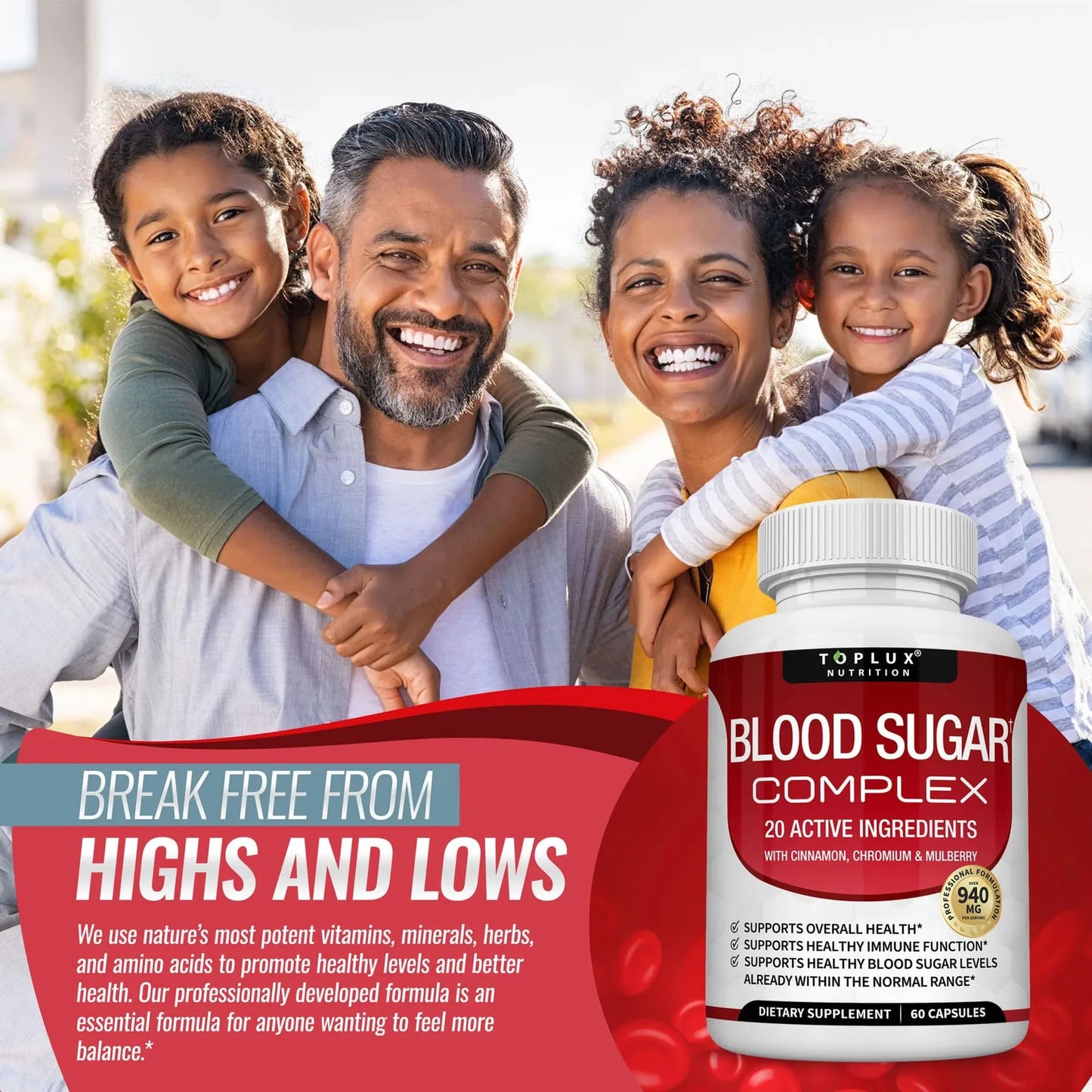 Blood Sugar Complex 20 Vitamins & Minerals