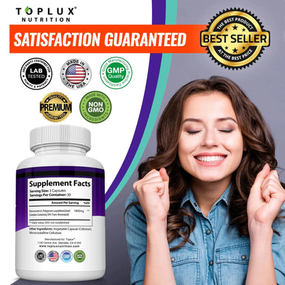 Resveratrol Supplement 1800mg - Natural Antioxidant